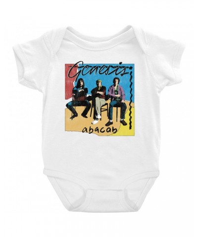 Genesis Baby Short Sleeve Bodysuit | Abacab Album Retro Image Distressed Bodysuit $8.78 Kids