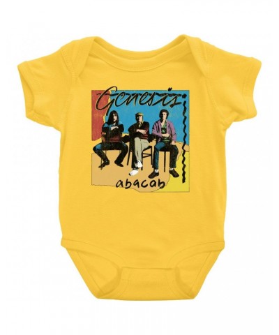 Genesis Baby Short Sleeve Bodysuit | Abacab Album Retro Image Distressed Bodysuit $8.78 Kids