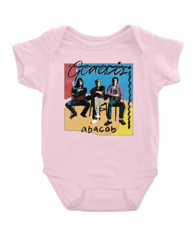 Genesis Baby Short Sleeve Bodysuit | Abacab Album Retro Image Distressed Bodysuit $8.78 Kids