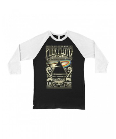 Pink Floyd 3/4 Sleeve Baseball Tee | Live On Stage At Carnegie Hall Shirt $11.38 Shirts