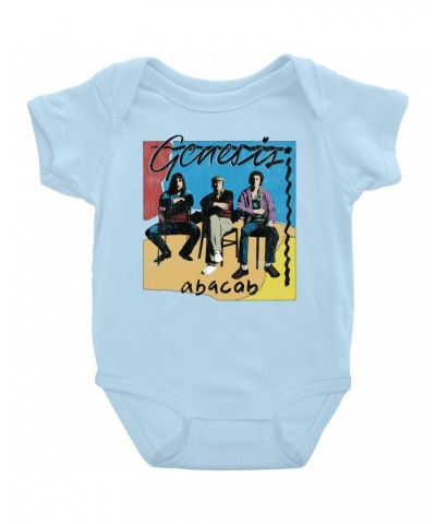 Genesis Baby Short Sleeve Bodysuit | Abacab Album Retro Image Distressed Bodysuit $8.78 Kids