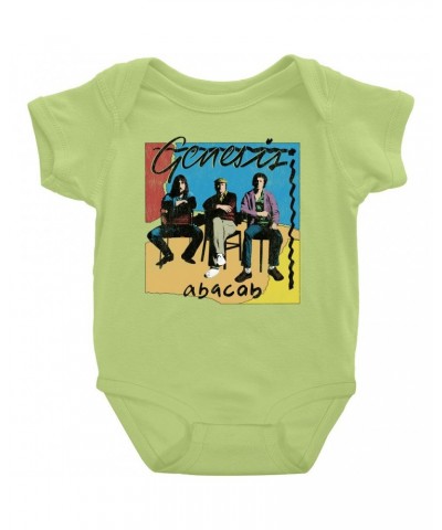 Genesis Baby Short Sleeve Bodysuit | Abacab Album Retro Image Distressed Bodysuit $8.78 Kids