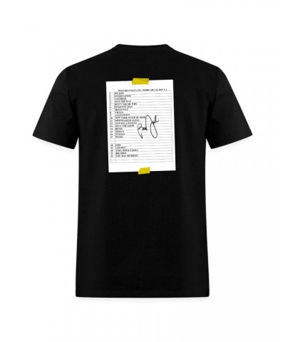 Billy Joel "2-25-23 Niagara Falls Set List" Black T-Shirt - Online Exclusive $19.00 Shirts