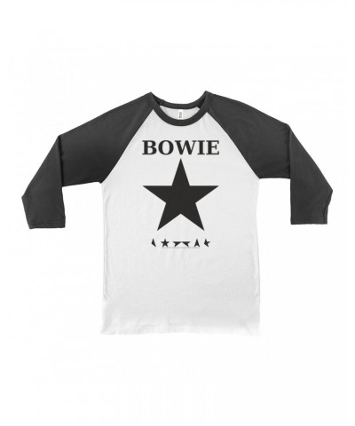 David Bowie 3/4 Sleeve Baseball Tee | Bowie Stars Shirt $14.08 Shirts