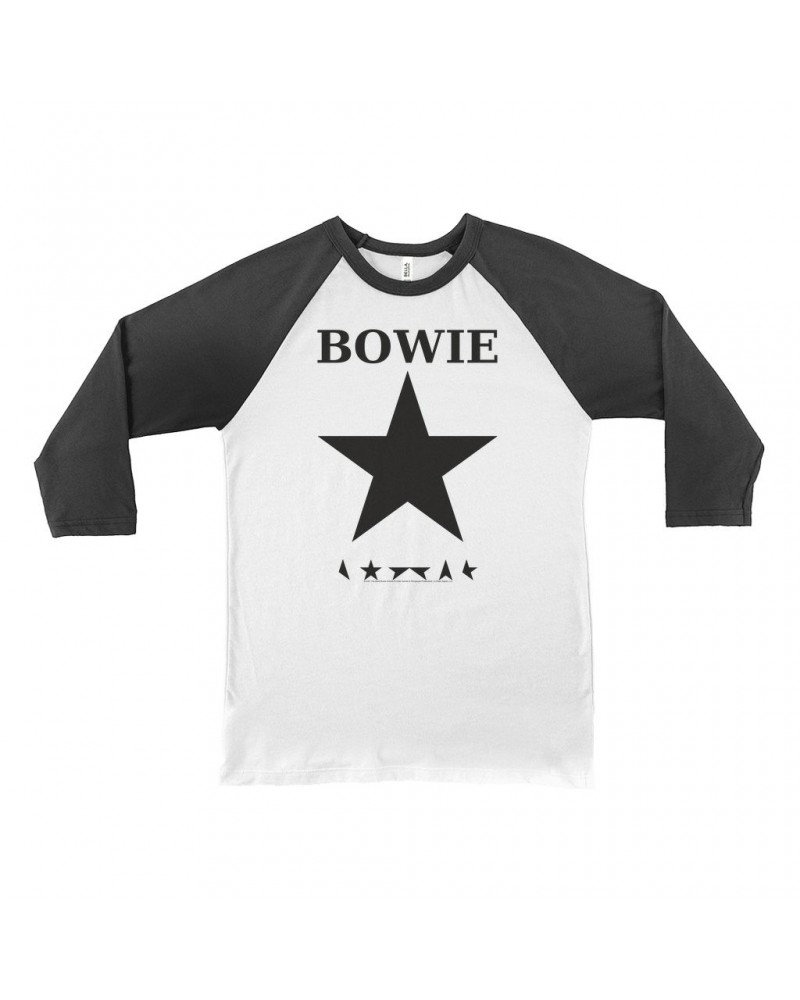 David Bowie 3/4 Sleeve Baseball Tee | Bowie Stars Shirt $14.08 Shirts