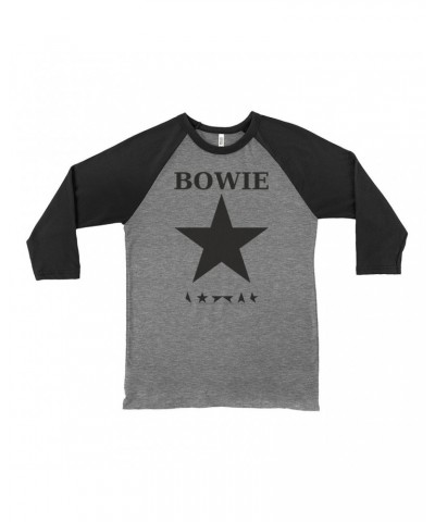 David Bowie 3/4 Sleeve Baseball Tee | Bowie Stars Shirt $14.08 Shirts