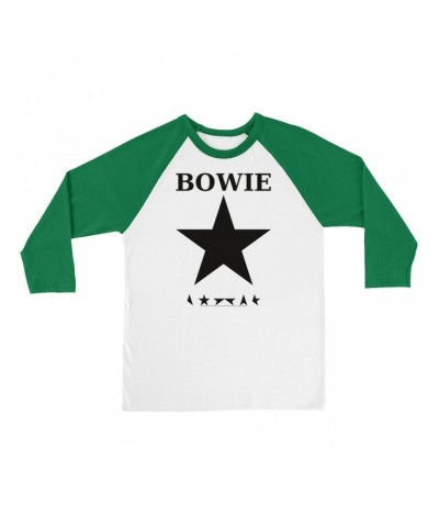 David Bowie 3/4 Sleeve Baseball Tee | Bowie Stars Shirt $14.08 Shirts