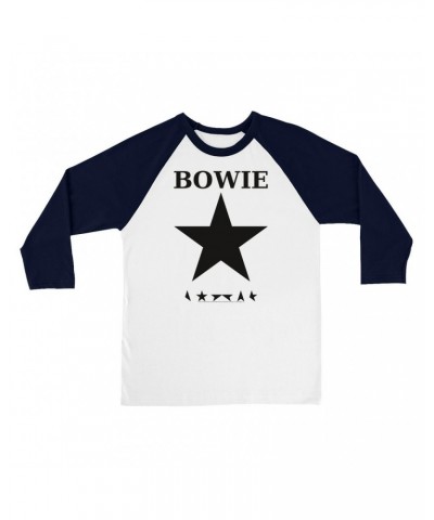 David Bowie 3/4 Sleeve Baseball Tee | Bowie Stars Shirt $14.08 Shirts