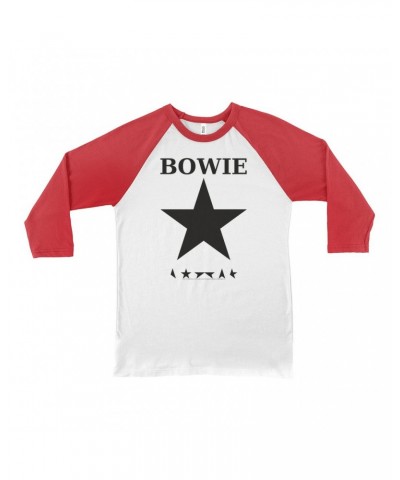 David Bowie 3/4 Sleeve Baseball Tee | Bowie Stars Shirt $14.08 Shirts