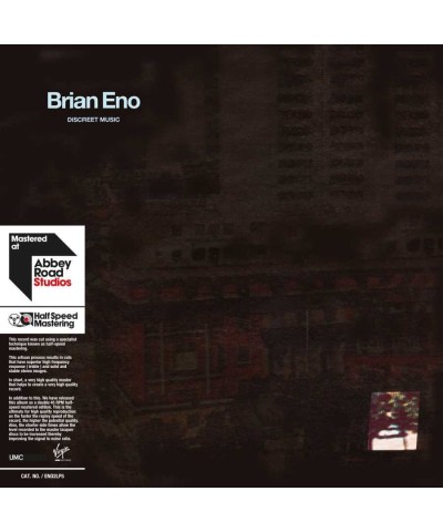 Brian Eno Discreet Music Vinyl Record $13.77 Vinyl