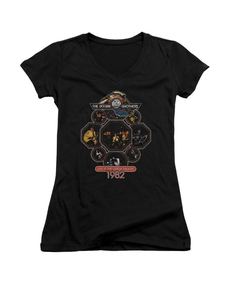 The Doobie Brothers Junior's V-Neck Shirt | LIVE GREEK Junior's Tee $9.60 Shirts