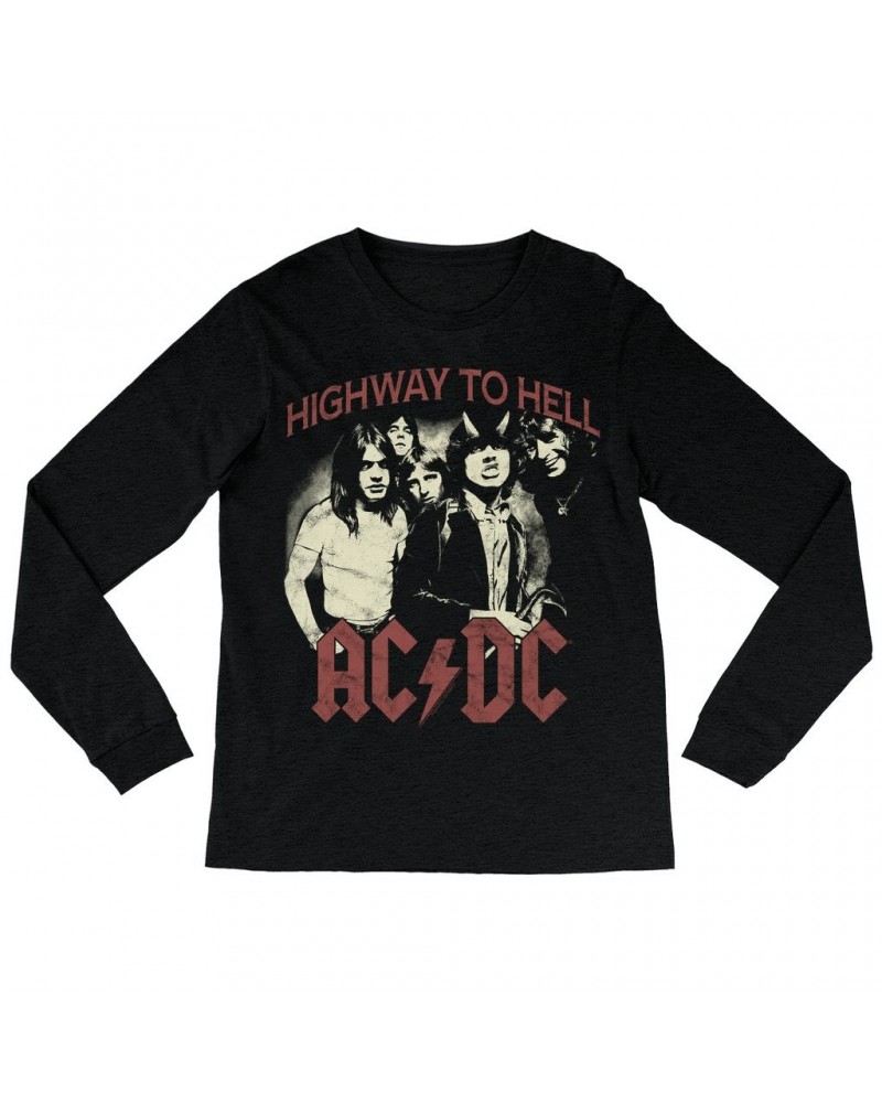 AC/DC Long Sleeve Shirt | Highway To Hell Retro Shirt $10.48 Shirts