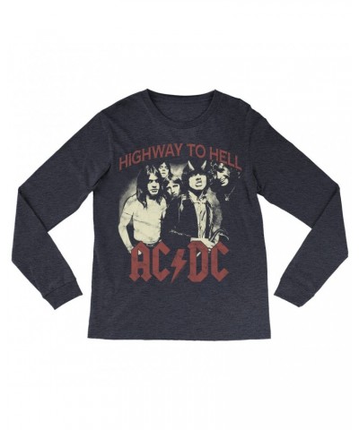 AC/DC Long Sleeve Shirt | Highway To Hell Retro Shirt $10.48 Shirts