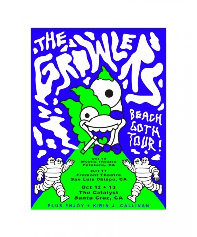 The Growlers Santa Cruz Show Poster Fall 2018 $8.00 Decor