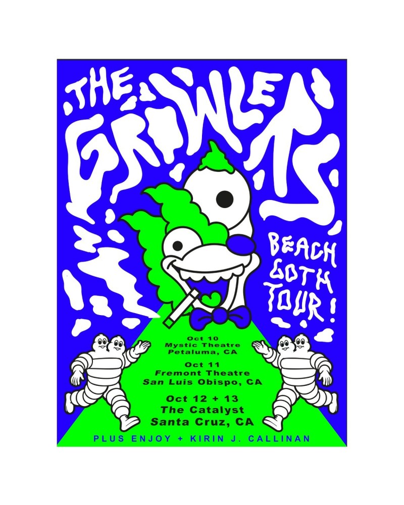 The Growlers Santa Cruz Show Poster Fall 2018 $8.00 Decor