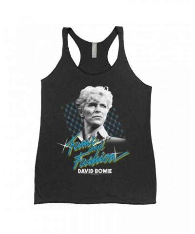 David Bowie Ladies' Tank Top | Fame And Fashion Design Shirt $10.42 Shirts