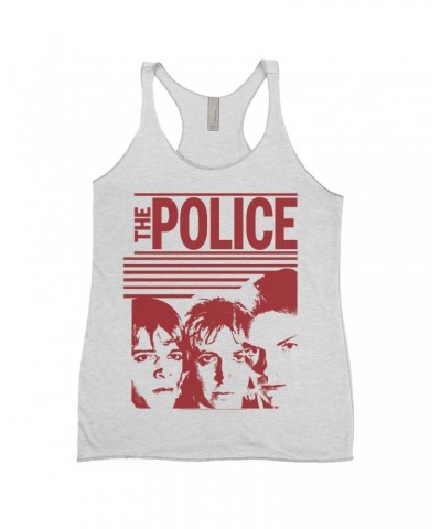 The Police Ladies' Tank Top | Red Outlandos D'Amour Album Design Shirt $13.61 Shirts