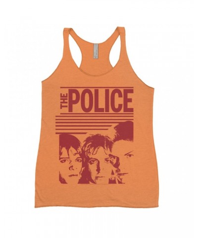 The Police Ladies' Tank Top | Red Outlandos D'Amour Album Design Shirt $13.61 Shirts