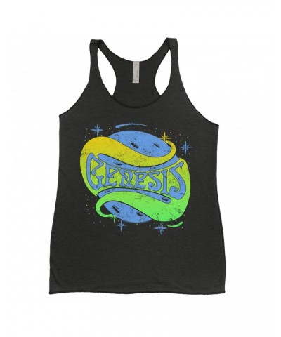 Genesis Ladies' Tank Top | Retro Planetary Logo Distressed Shirt $11.87 Shirts