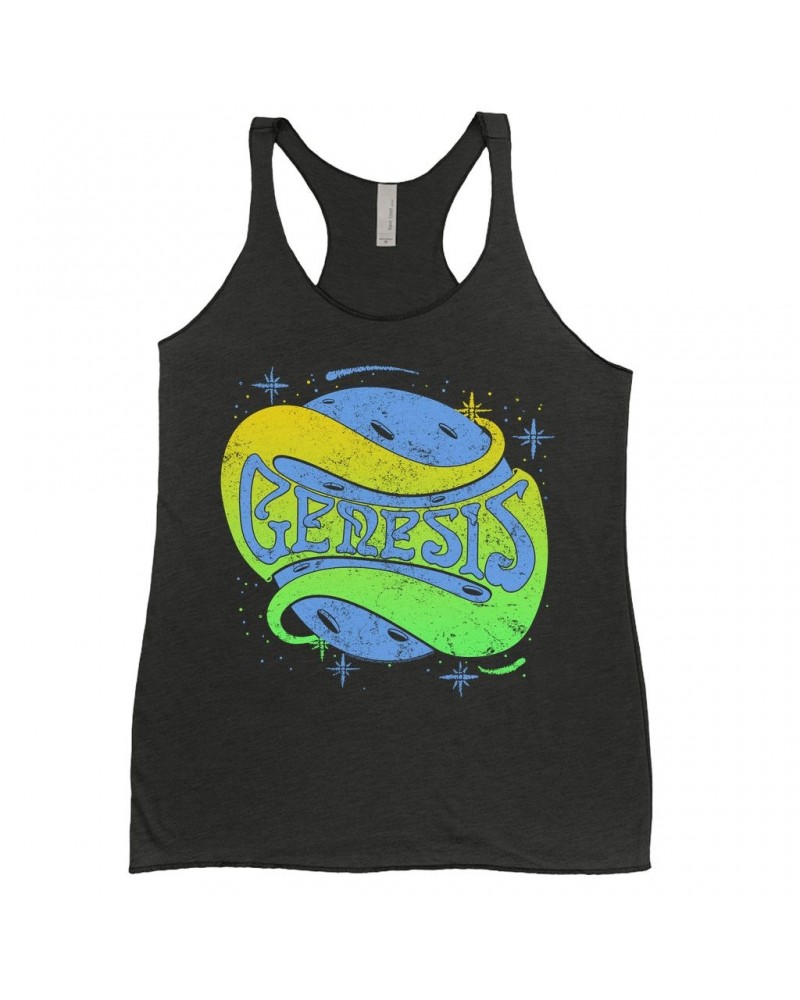 Genesis Ladies' Tank Top | Retro Planetary Logo Distressed Shirt $11.87 Shirts