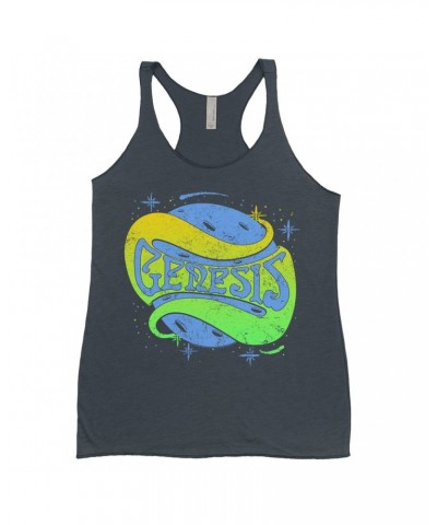 Genesis Ladies' Tank Top | Retro Planetary Logo Distressed Shirt $11.87 Shirts