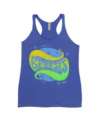 Genesis Ladies' Tank Top | Retro Planetary Logo Distressed Shirt $11.87 Shirts