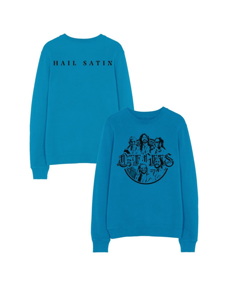 Foo Fighters Dee Gees Crewneck Sweatshirt - Blue $17.00 Sweatshirts