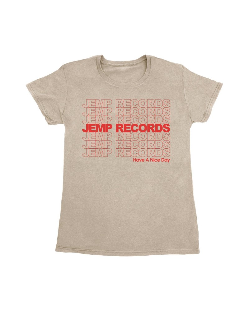 Phish Women’s JEMP Records Have A Nice Day Tee on Heather Stone Grey $2.17 Shirts