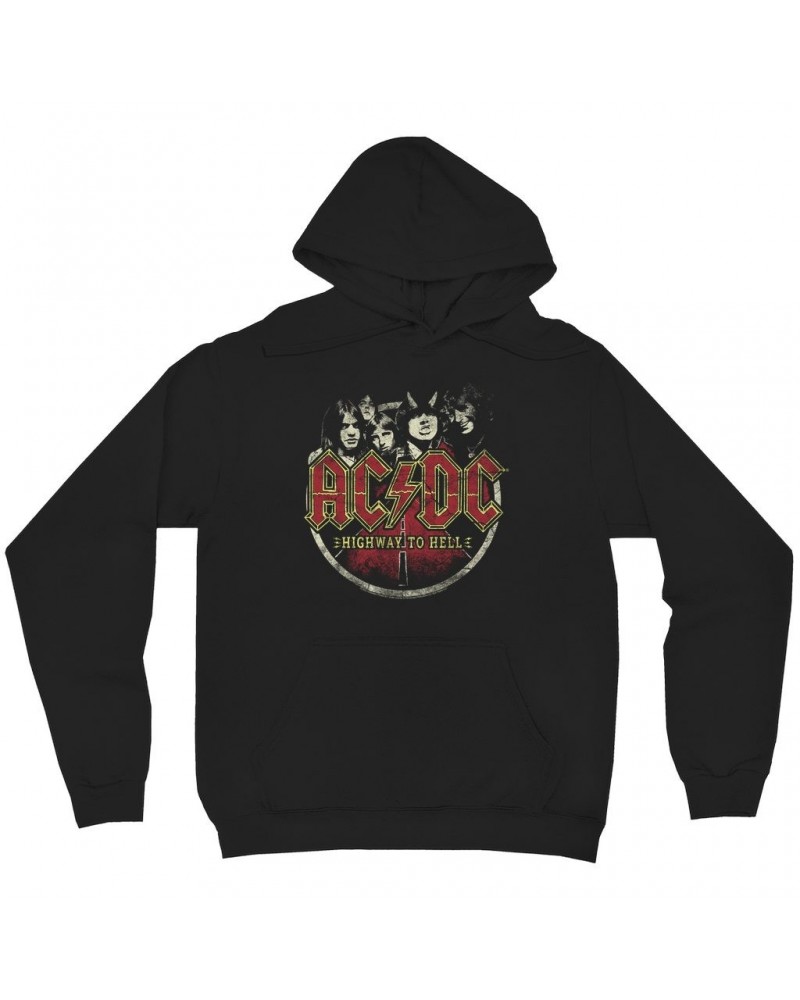 AC/DC Hoodie | Highway to Hell On The Road Distressed Hoodie $18.38 Sweatshirts