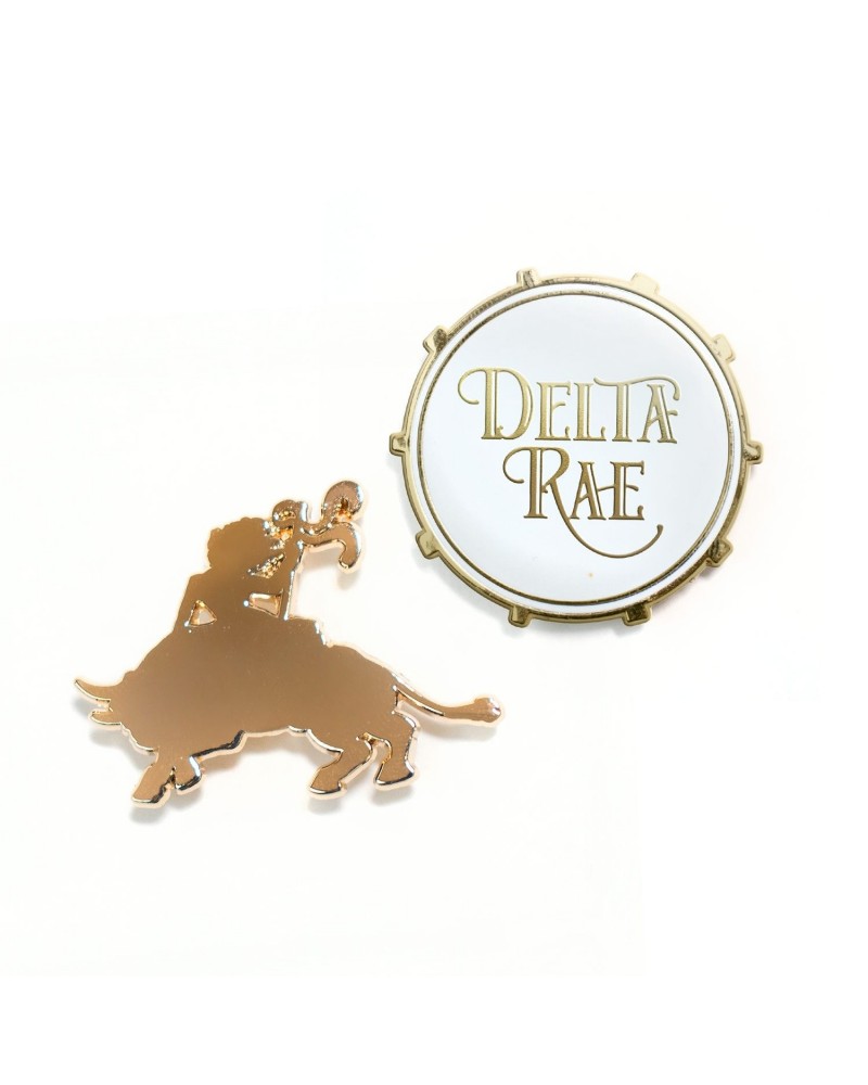 Delta Rae Bull and White Drum Pin $2.15 Accessories