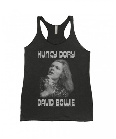 David Bowie Ladies' Tank Top | Bowie's Hunky Dory Shirt $13.03 Shirts