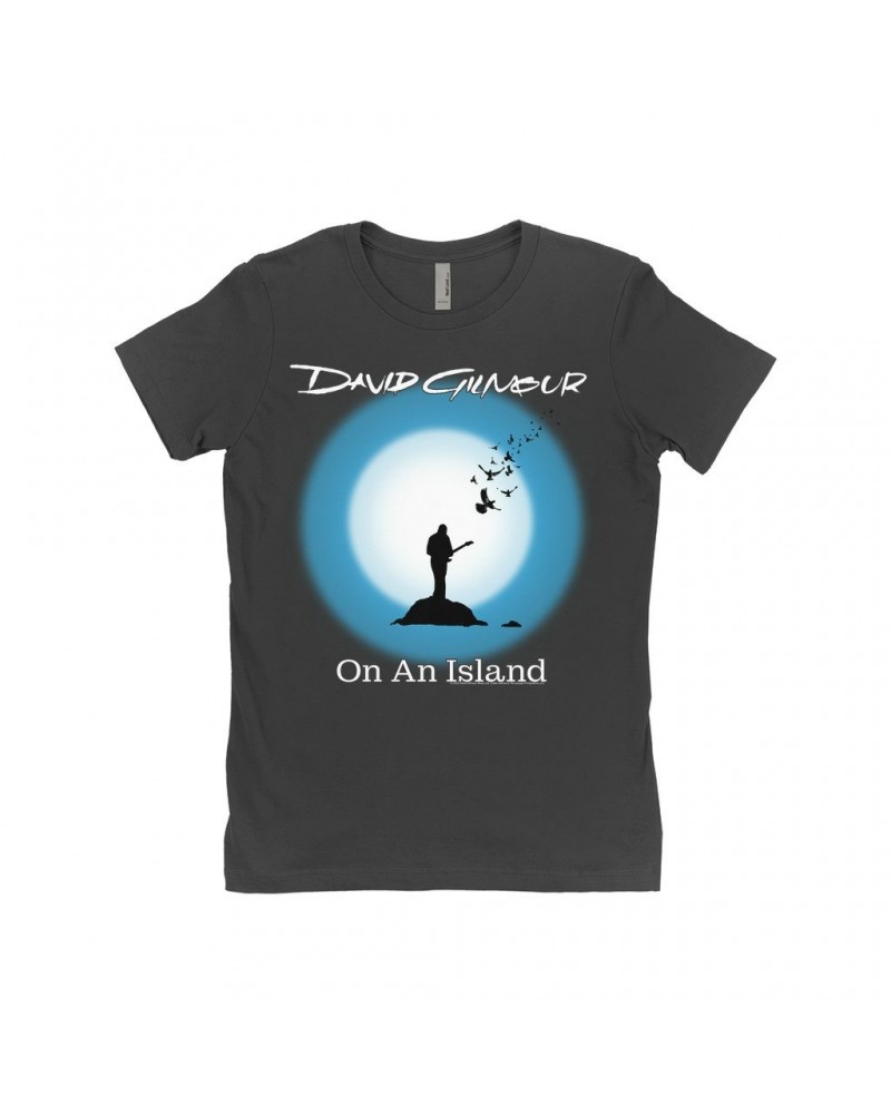 David Gilmour Ladies' Boyfriend T-Shirt | On An Island Album Design Shirt $9.23 Shirts