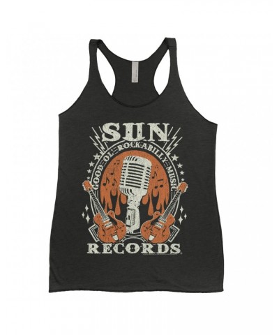 Sun Records Ladies' Tank Top | Good Ol' Rockabilly Music Distressed Shirt $10.71 Shirts