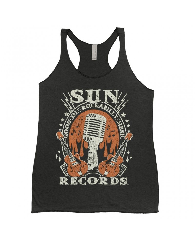 Sun Records Ladies' Tank Top | Good Ol' Rockabilly Music Distressed Shirt $10.71 Shirts