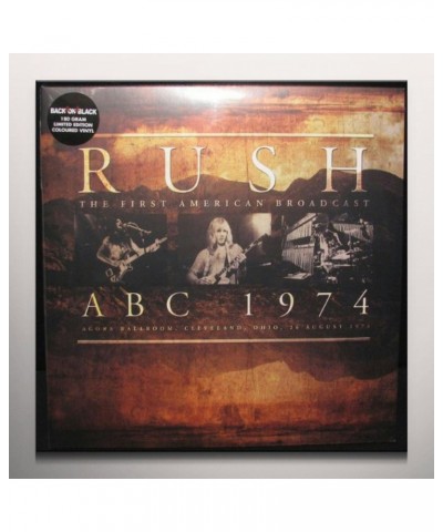 Rush ABC 1974 Vinyl Record - Colored Vinyl Limited Edition $22.88 Vinyl