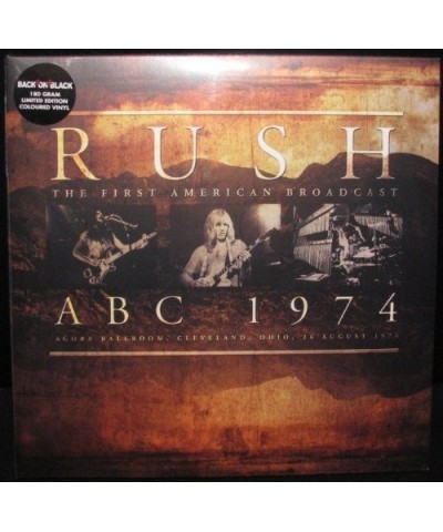 Rush ABC 1974 Vinyl Record - Colored Vinyl Limited Edition $22.88 Vinyl