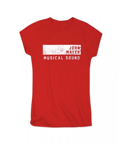 John Mayer Womens Musical Sound Athletic T-Shirt $12.25 Shirts