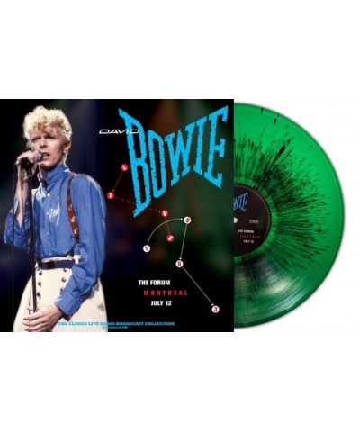 David Bowie LP Vinyl Record - Live At The Forum Montreal 19 83 (Green/Black Splatter Vinyl) $15.30 Vinyl