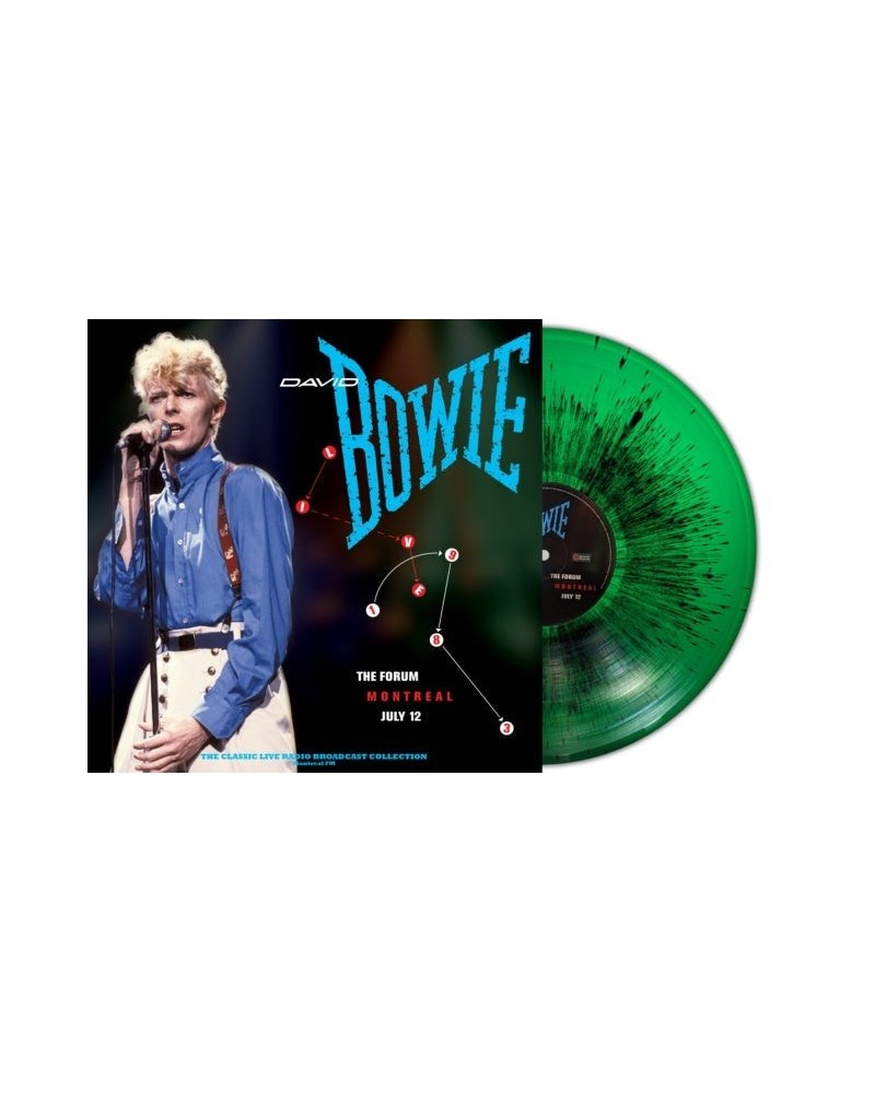 David Bowie LP Vinyl Record - Live At The Forum Montreal 19 83 (Green/Black Splatter Vinyl) $15.30 Vinyl