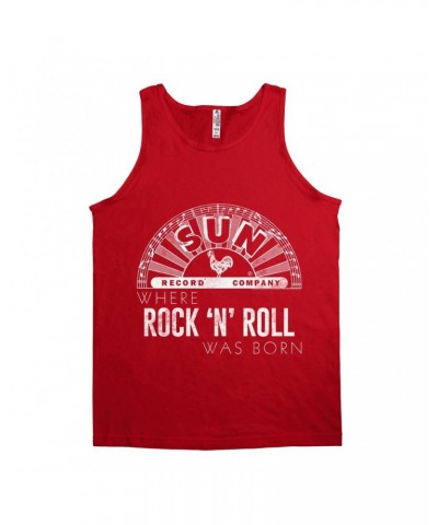 Sun Records Unisex Tank Top | White Logo Where Rock N' Roll Was Born Shirt $7.73 Shirts