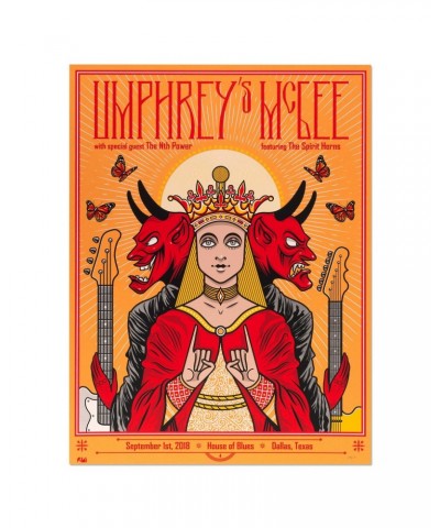 Umphrey's McGee House of Blues Dallas 2018 Poster $11.76 Decor