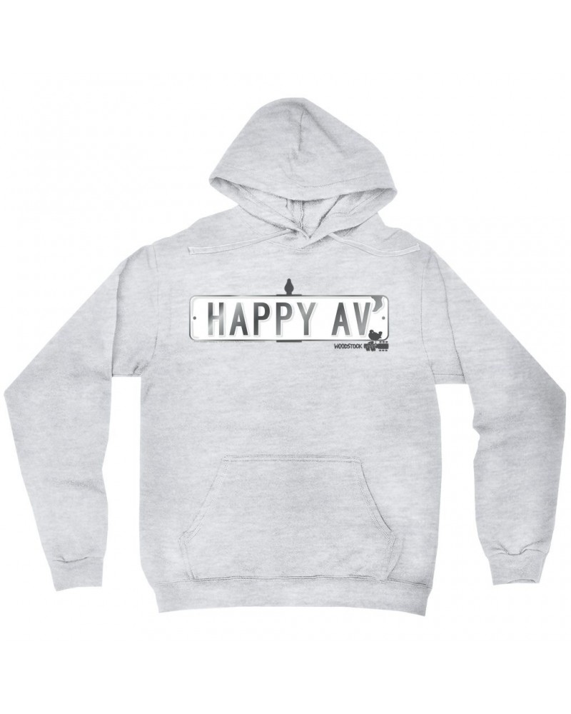 Woodstock Hoodie | Happy Avenue Street Sign Hoodie $17.18 Sweatshirts