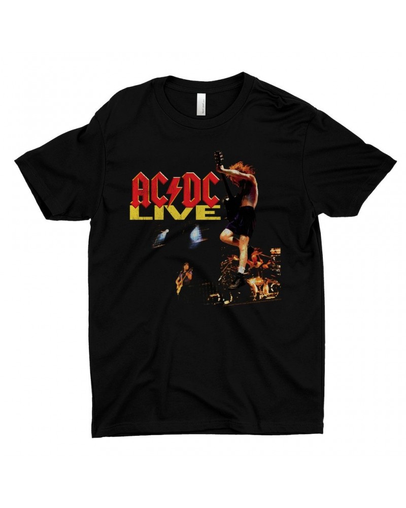 AC/DC T-Shirt | Live On Stage Design Distressed Shirt $9.98 Shirts