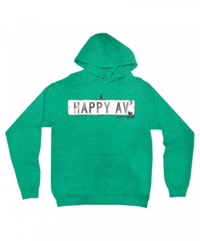 Woodstock Hoodie | Happy Avenue Street Sign Hoodie $17.18 Sweatshirts