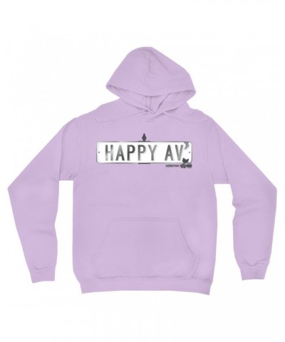 Woodstock Hoodie | Happy Avenue Street Sign Hoodie $17.18 Sweatshirts