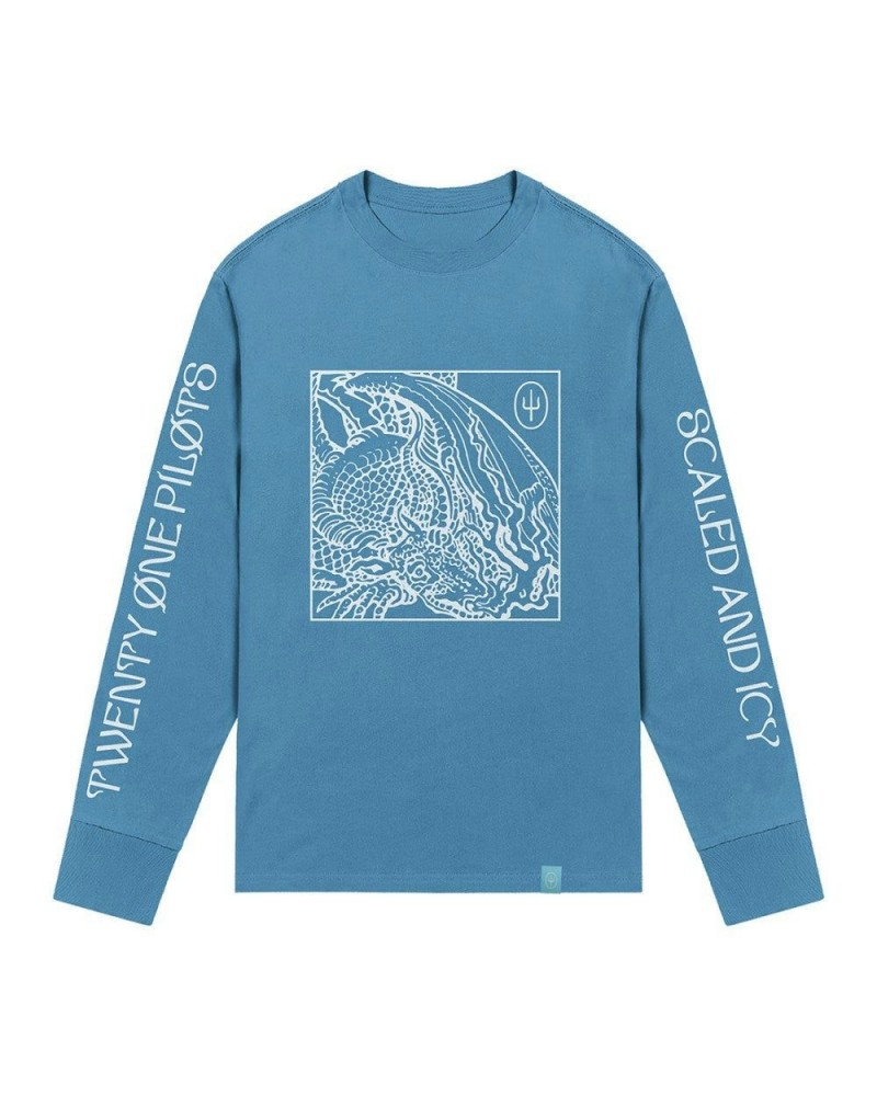 Twenty One Pilots Dragon Box White Cover Long Sleeve T-Shirt $13.47 Shirts