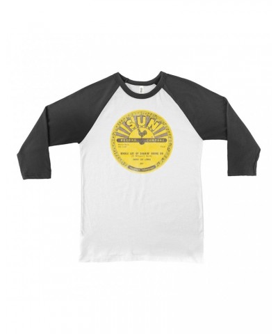 Jerry Lee Lewis 3/4 Sleeve Baseball Tee | Whole Lotta Shakin' Going On Record Label Distressed Shirt $9.88 Shirts