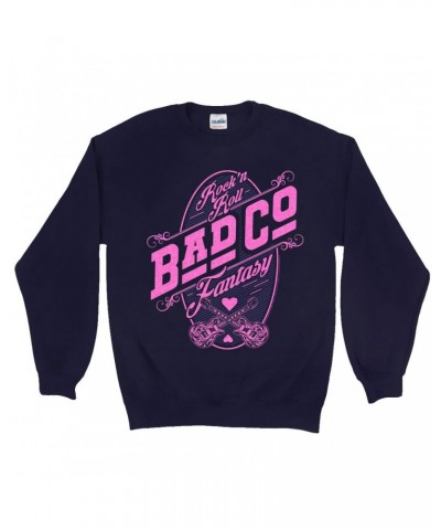 Bad Company Sweatshirt | Rock N' Roll Fantasy Pink Sweatshirt $12.23 Sweatshirts