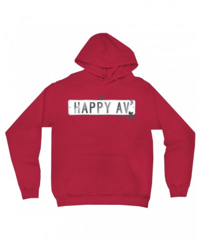 Woodstock Hoodie | Happy Avenue Street Sign Hoodie $17.18 Sweatshirts