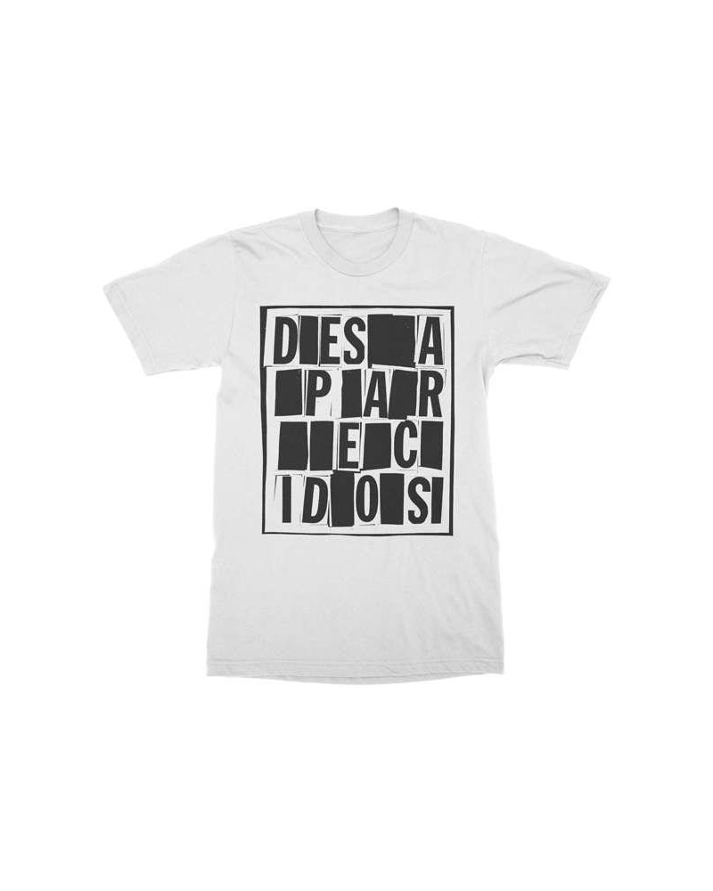 Desaparecidos Block Letters T-Shirt - White $4.80 Shirts